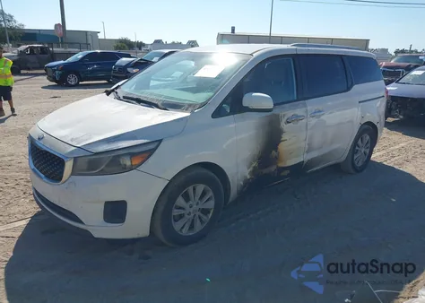 2016 Kia Sedona Lx из США, поврежденный, VIN KNDMB5C11G6149473
